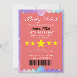 Uitnodiging voor partytickets