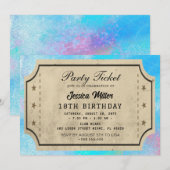 Uitnodiging voor partytickets (Voorkant / Achterkant)