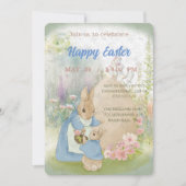 uitnodiging voor Pasen met Peter Rabbit (Voorkant)