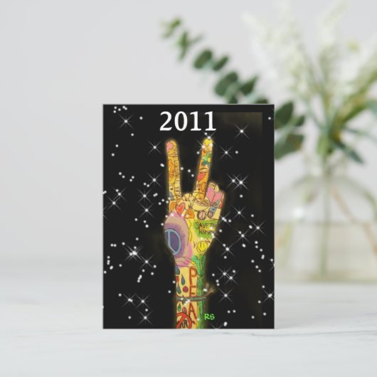 Uitnodiging voor Peace 2011 - Save the Date ! (Staand voorkant)