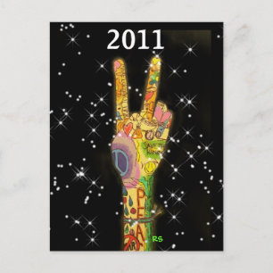 Uitnodiging voor Peace 2011 - Save the Date ! Briefkaart
