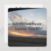 Uitnodiging voor pensioenpartij (Voorkant / Achterkant)