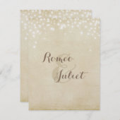 Uitnodiging voor perkamentvonk (Voorkant / Achterkant)