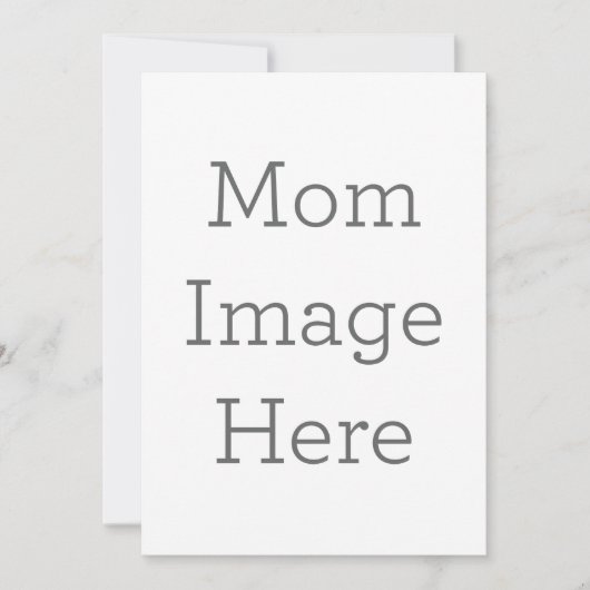 Enkele uitnodiging, Maat: 12,7  x 17,8 cm, Papier: Signature Mat, Enveloppen: Wit (Voorkant)