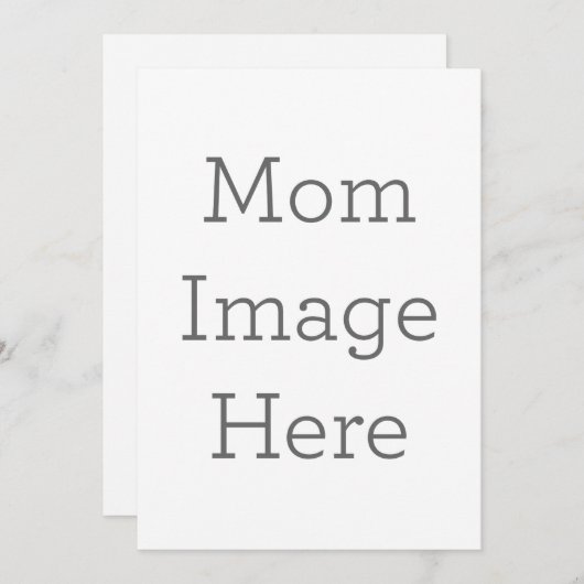 Enkele uitnodiging, Maat: 12,7  x 17,8 cm, Papier: Signature Mat, Enveloppen: Wit (Voorkant / Achterkant)