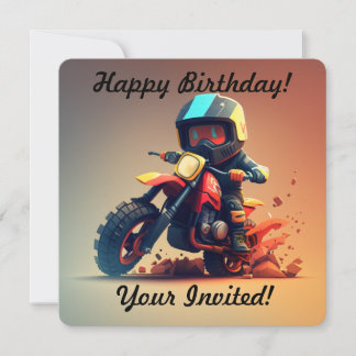 Uitnodiging voor persoonlijke Boy Motocross