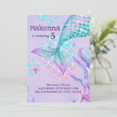 Uitnodiging voor persoonlijke feestdag (Staand voorkant)