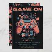 Uitnodiging voor persoonlijke kinderen op zaterdag (Voorkant / Achterkant)