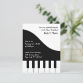 Uitnodiging voor pianoconcert (Staand voorkant)