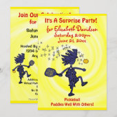 Uitnodiging voor Picklball Party (Voorkant / Achterkant)