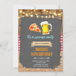 Uitnodiging voor pizza- en bierfeest