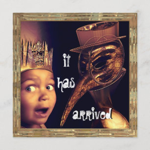 Uitnodiging voor Plague Doctor Halloween Party