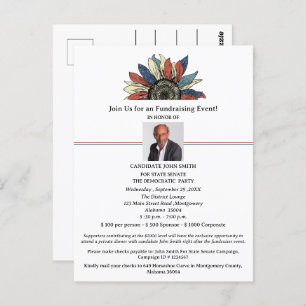 uitnodiging voor politieke campagne fondsenwerving