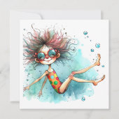 Uitnodiging voor Pool Party, enz. (Voorkant)