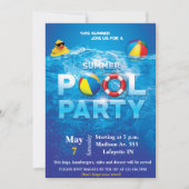 Uitnodiging voor poolpartijen (Voorkant)