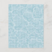 Uitnodiging voor poolpartijen flyer (Achterkant)