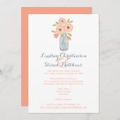 Uitnodiging voor post-bruiloft | Mason Jar, Baby's (Voorkant / Achterkant)