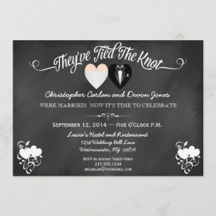Uitnodiging voor post Wedding Trendy Chalkboard
