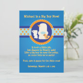 Uitnodiging voor Potty Training Party (Staand voorkant)