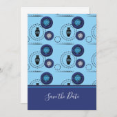 Uitnodiging voor prachtige Afrikaanse afdruk Ankar (Voorkant / Achterkant)