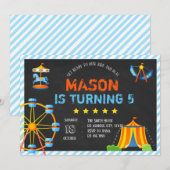 Uitnodiging voor pretpark (Voorkant / Achterkant)