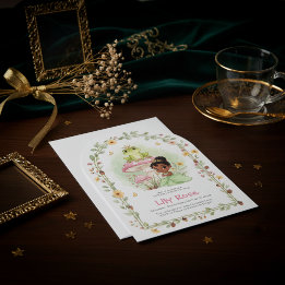 Uitnodiging voor Princess Frog Floral Baby Shower