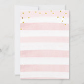 Uitnodiging voor Prinses Regenboog Baby Shower (Achterkant)