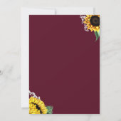 Uitnodiging voor proefdiner op zonnebloemveld (Achterkant)