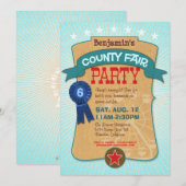 Uitnodiging voor provinciale Fair Party (Voorkant / Achterkant)