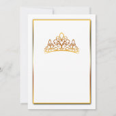 Uitnodiging voor Quinceañera (Achterkant)