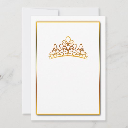 Uitnodiging voor Quinceañera (Achterkant)