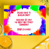 Uitnodiging voor Regenboog Kleurenfeest