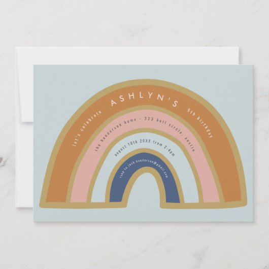  uitnodiging voor regenboogdag (Voorkant)