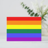 Uitnodiging voor regenboogpride (Staand voorkant)