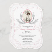 Uitnodiging voor Regency Austen Theepartij (Voorkant / Achterkant)