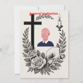 Uitnodiging voor religieuze begrafenis (Voorkant)