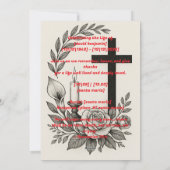 Uitnodiging voor religieuze begrafenis (Achterkant)