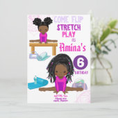 Uitnodiging voor retch & Play Birthday (Staand voorkant)