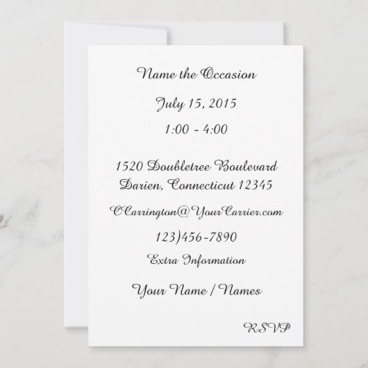 Uitnodiging voor Retro Barkruk (Achterkant)