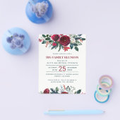 Uitnodiging voor reülefeparty over kerstgezinshere flyer (Enkel)