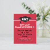 Uitnodiging voor reünie! Custom Class Reunion Brie (Staand voorkant)