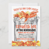 Uitnodiging voor rivierkreeft koken (Voorkant)