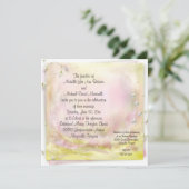 Uitnodiging voor Romance op het plein (Staand voorkant)