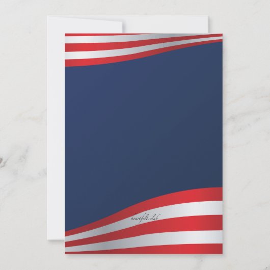 Uitnodiging voor rood, wit en Brew (Achterkant)