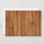 Uitnodiging voor root bier verjaardagsfeestje (Achterkant)