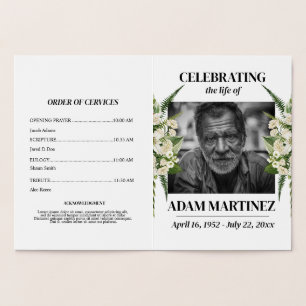 Uitnodiging voor rouwdienst Levensviering Bloemen