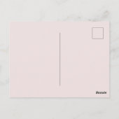 Uitnodiging voor roze verjaardagsfeestje voor liev (Achterkant)