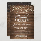 Uitnodiging voor ruithout en lichte bridal (Voorkant / Achterkant)