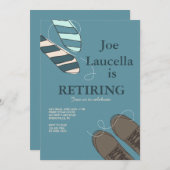 Uitnodiging voor schoeisel en Stropdassen (Voorkant / Achterkant)