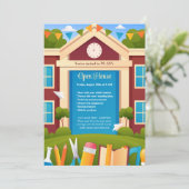 Uitnodiging voor schooldagen (Staand voorkant)